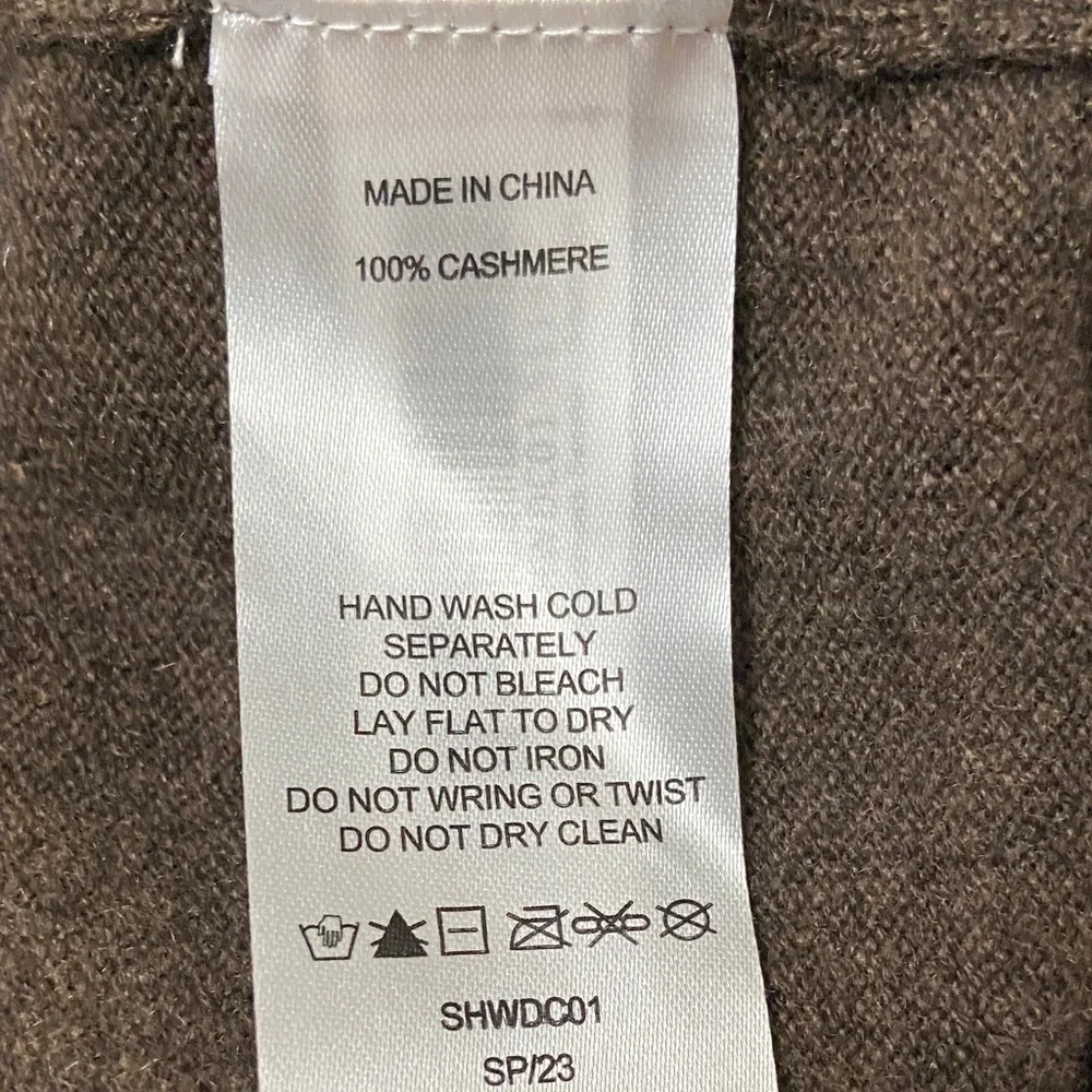 Quince Rich Brown Cashmere Turtleneck Sweater - Picture 10 of 10